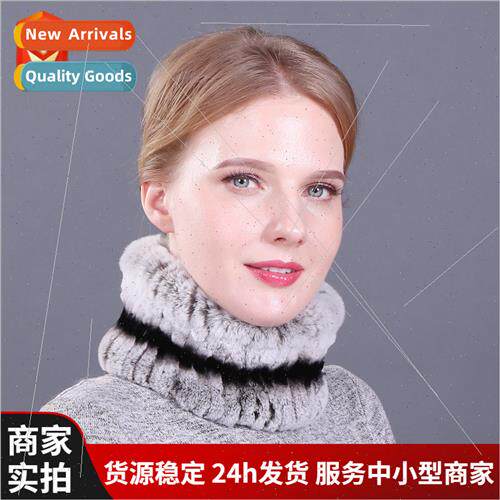 New otter rabb hair scarf female fall winter fur scarf warm