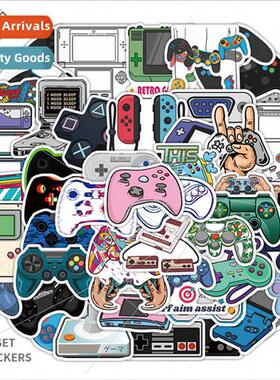 50 new gamepad doodle stickers luggage helmet computer water