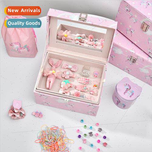 Children hair accessories gift box set small leather straps