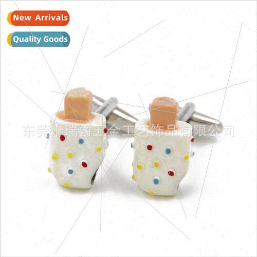 Fun ice-cream modeling cufflinks cufflinks men women French