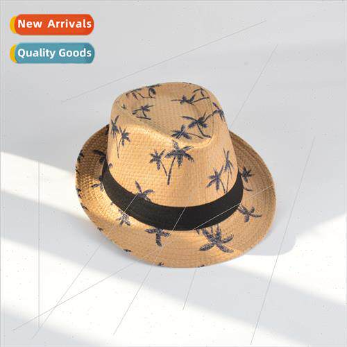Hat men middle-aged elderly summer paper cloth sun hat small