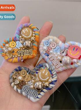 Anchor rainbow love smiley face full diamond letters side cl