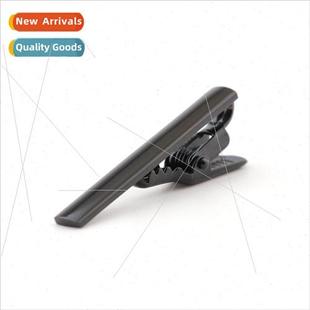 business fro high matte clip tie mal men grade lacquer Black