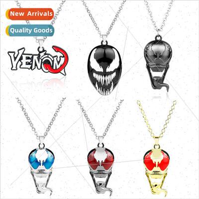 New Black Spider-Man Venom Deadly Guardian Alloy Pendant Nec