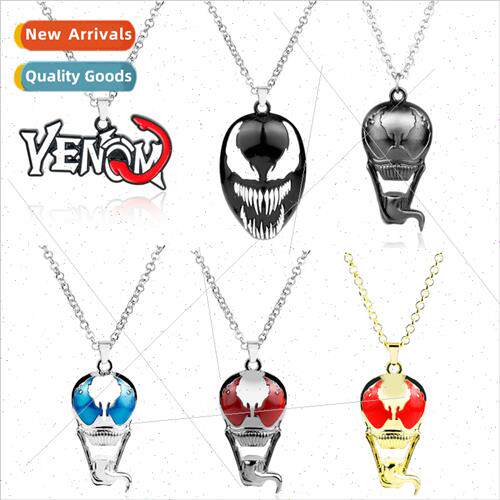 New Black Spider-Man Venom Deadly Guardian Alloy Pendant Nec