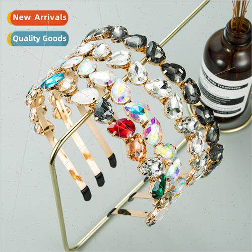Korean super flash compression headband full rhinestone hair