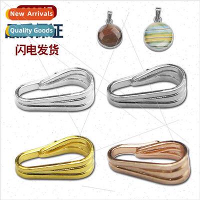 Through body silver accessories melon buckle s925 silver diy