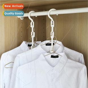 Japan creative clothes hanging four rack turn Clothes one