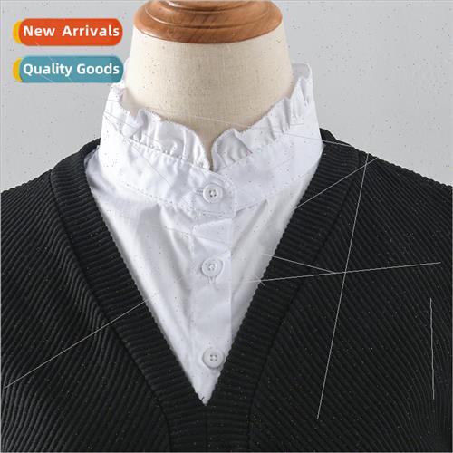 Fake Collar Women Versatile Front Open Shirt Bottom Fake Clo