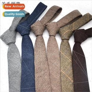 Business 6cm Formal Wool Men Korea English Herringbo Tie