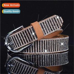 women pants belt rhinestone bel flocked Korea