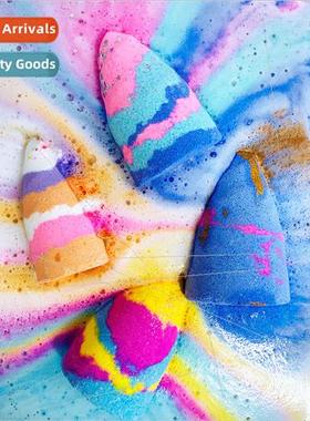 Multi-coloured Unicorn Exploding Salt Soap 4-colour Bath & S