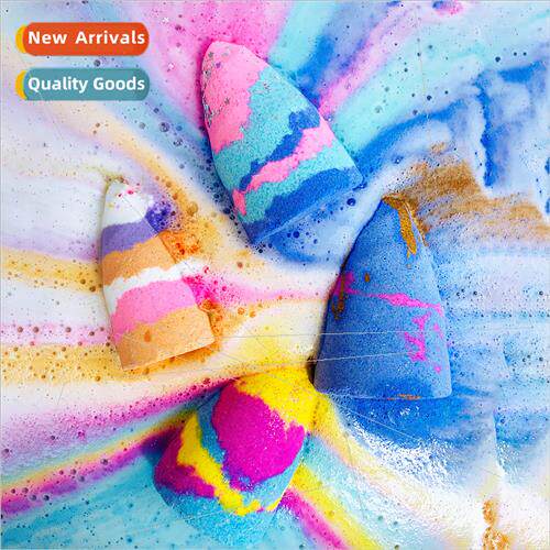 Multi-coloured Unicorn Exploding Salt Soap 4-colour Bath & S