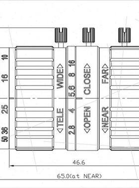 Machine vision 10-50mm C port HD 1/1.8 manual aperture zoom