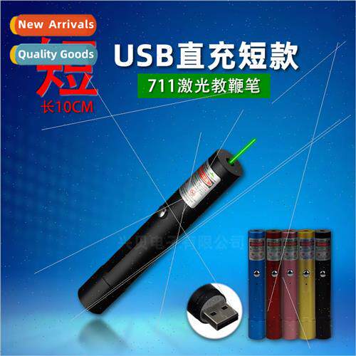 Short Portable USB Rechargeable Green Laser Pointer Teaching