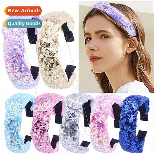 Europe mple Knotted Bow Hair Cards Women 3cm Fabric Hair Ban
