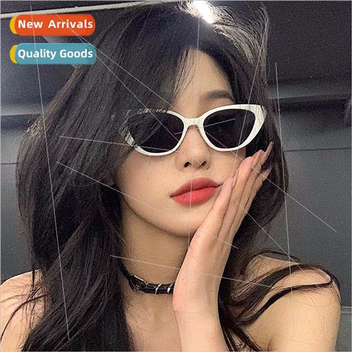Retro cat eye diamond face sunglasses female summer sunscree
