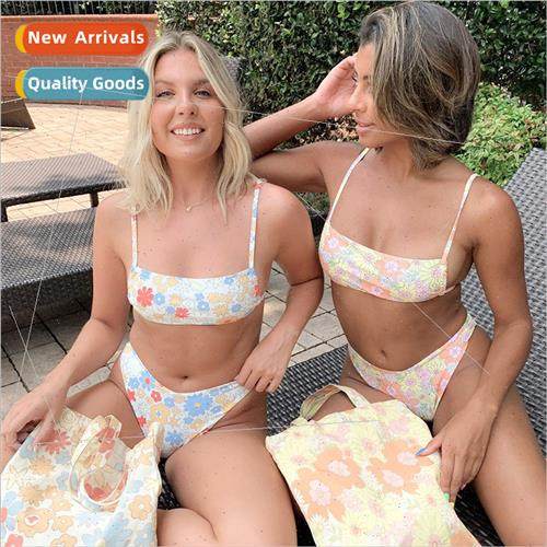 New single swimsu floral small fresh fashion bikini ladies s