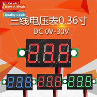 Three-wire voltmeter 0.36 inch DC 0V-30V DC voltmeter head M