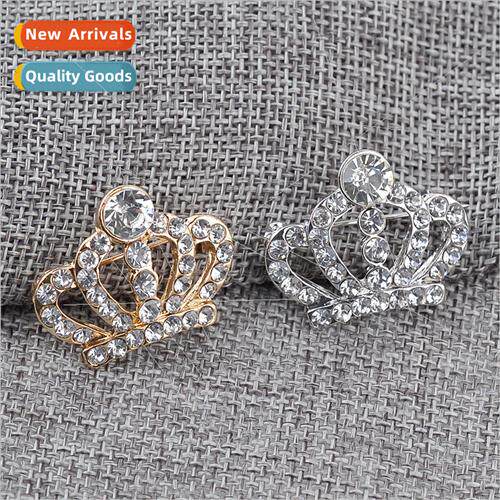 fashion rhinestone crown brooch corsage men su clothes acces