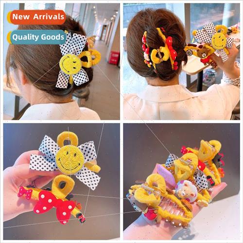 2023 Japan smiley grasping clip sweet polka dots AB  bow fab
