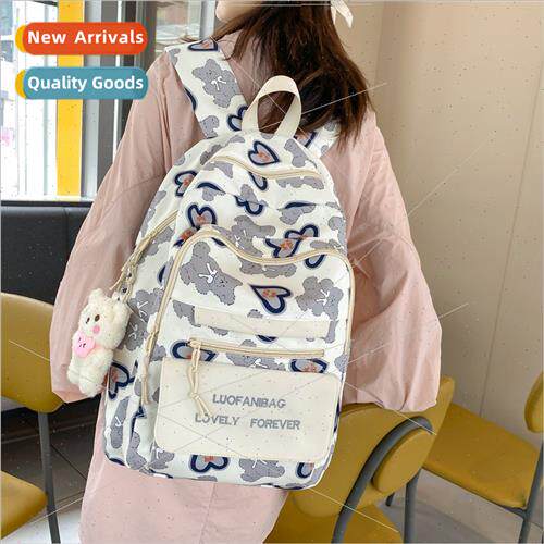 new student shoulder bag large capacy lightweight Korean car
