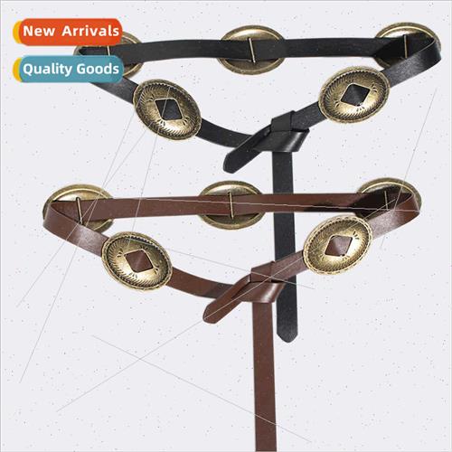 Europe retro ethnic wear large carved accessories women casu