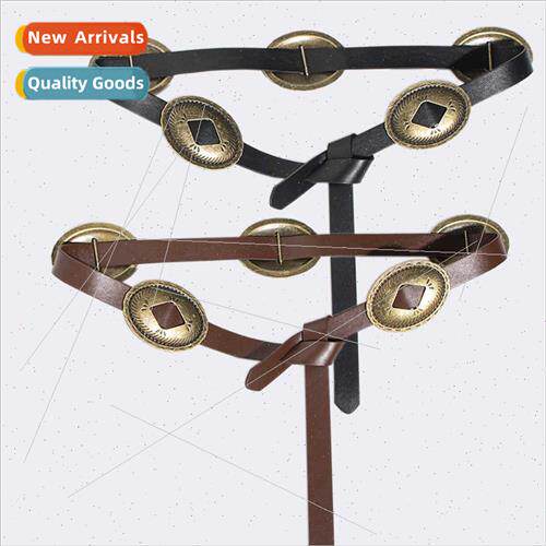 Europe retro ethnic wear large carved accessories women casu