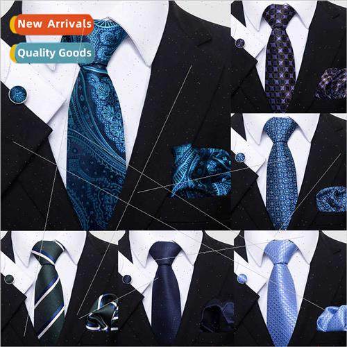 Men Formal Business Tie Set 3 Black Twill Interview Career B