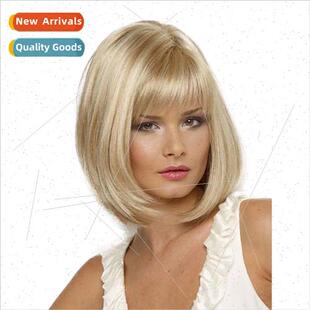 blonde bob short head covering wig head covering
