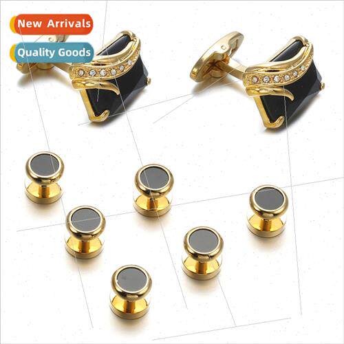 New  cufflinks French shirt cufflinks high  gold su dress fa