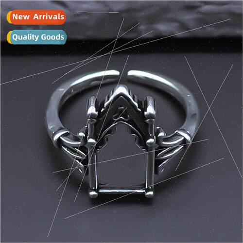 Creative time space door ring niche carved flowers live ring