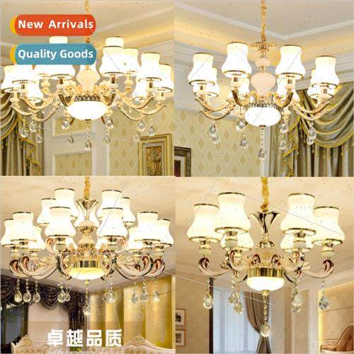 crystal chandelier living room lamp luxury atmosphere restau