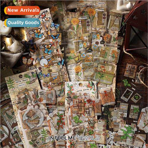 Stickers mountain life light retro high-end diy handbook dec