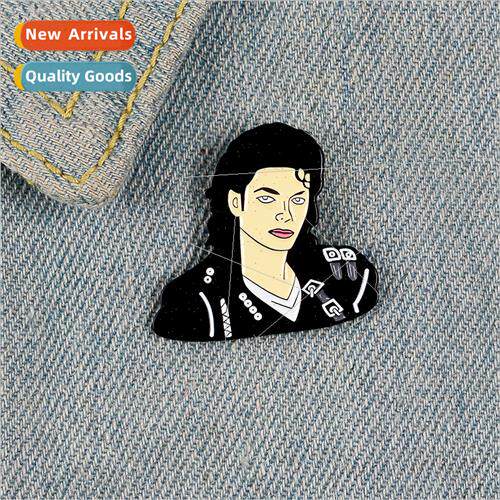 Michael Jackson Drip Oil Alloy Pin Mike Jackson Cartoon Enam