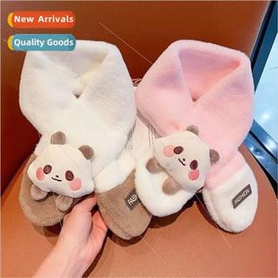 and winter scarf scarves cute plush fall boys Childrens new