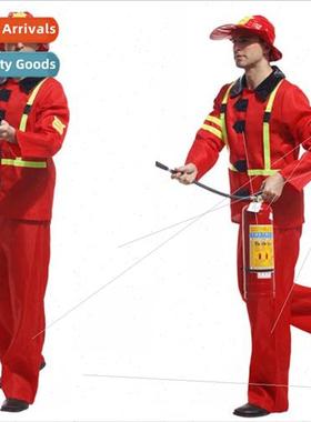 Halloween cosplay costumes male Adult stage firefighter dres