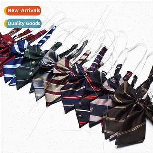 color diagon bow Japan root feather solid female tie unim