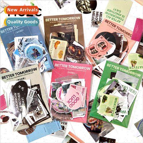 Four seasons fireworks sticker pack lerary ins retro magazin