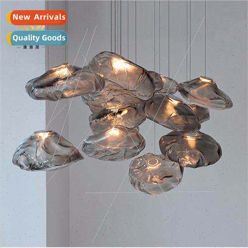 Scandinavian shaped glass chandelier post-modern creative ho