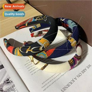 band heightening headband wide wash hair female face sponge