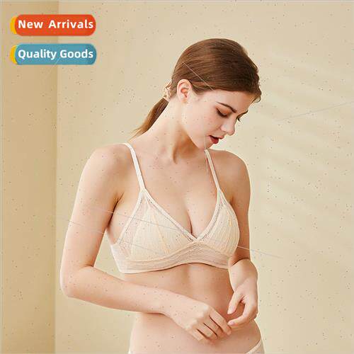 2024 summer new Mulberry silk bra female silk sexy back lace