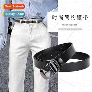Belt female  leather cowhide Korean belt female decorative f