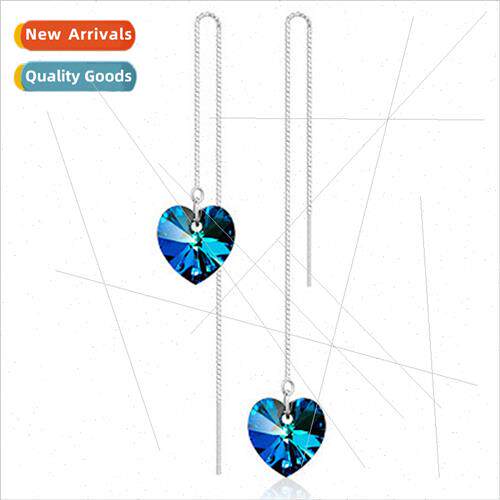 Europe Ocean Heart Dangling Earrings Earrings Earrings Wire