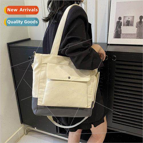 Shoulder commuting canvas bag Japan ins students classroom l