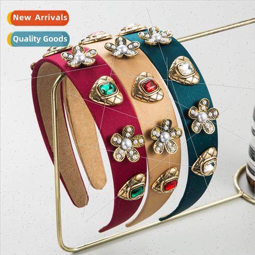 Hair bands Europe new fashion baroque retro flowers love hea