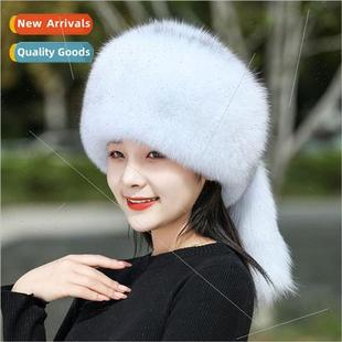 Ladies Hat Whole Mongolia Winte Fox Warm Fur
