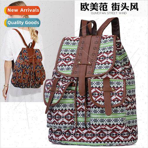 Ethnic retro floral pattern shoulder bag fashion women bag t