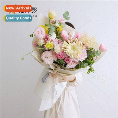 Russia round bouquet packaging materials kaffee paper flower