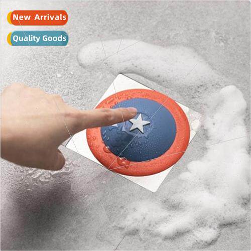 Shield Push-On nk Floor Drain Cover Blocking Odor Drain Plug